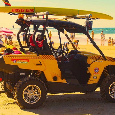 Nilrust electronic rust protecting surf lifesaving vehicles.